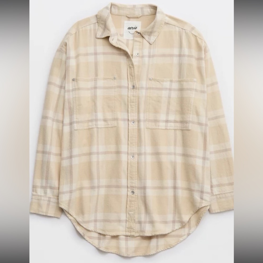 Aerie XS Anytime Fave Flannel Shirt